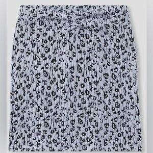 Good American Women's Leopard V-Skirt in Glass Leopard